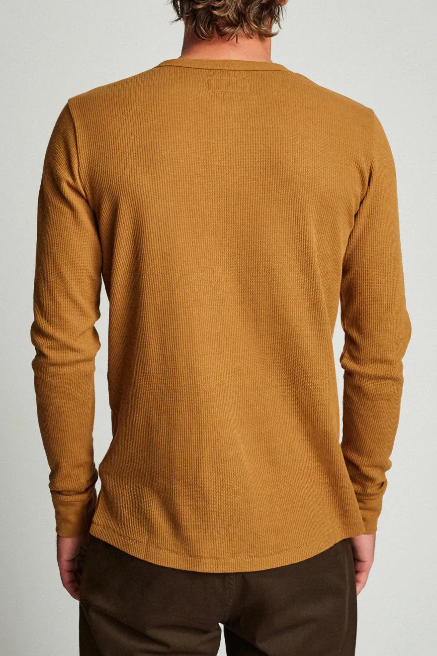 Stowell L/S Henley - Washed Copper