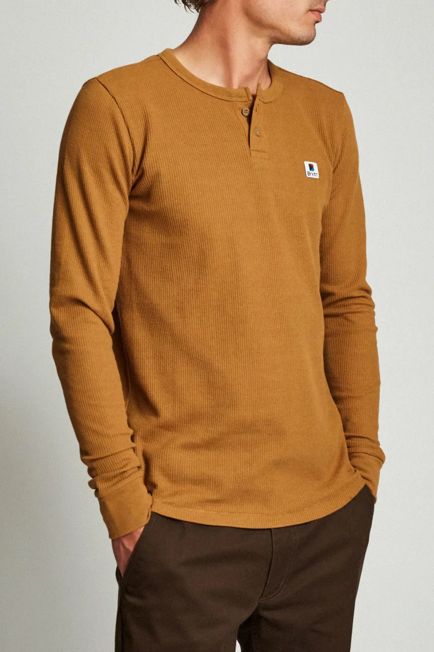 Stowell L/S Henley - Washed Copper