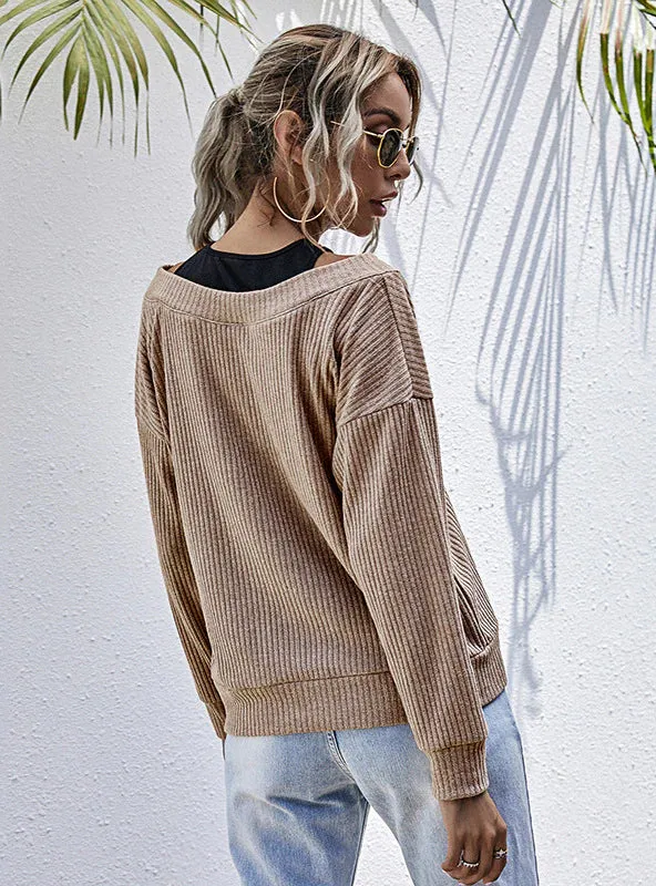 TastyHottie - WOMEN TWO FAKE PULLOVERS TOP