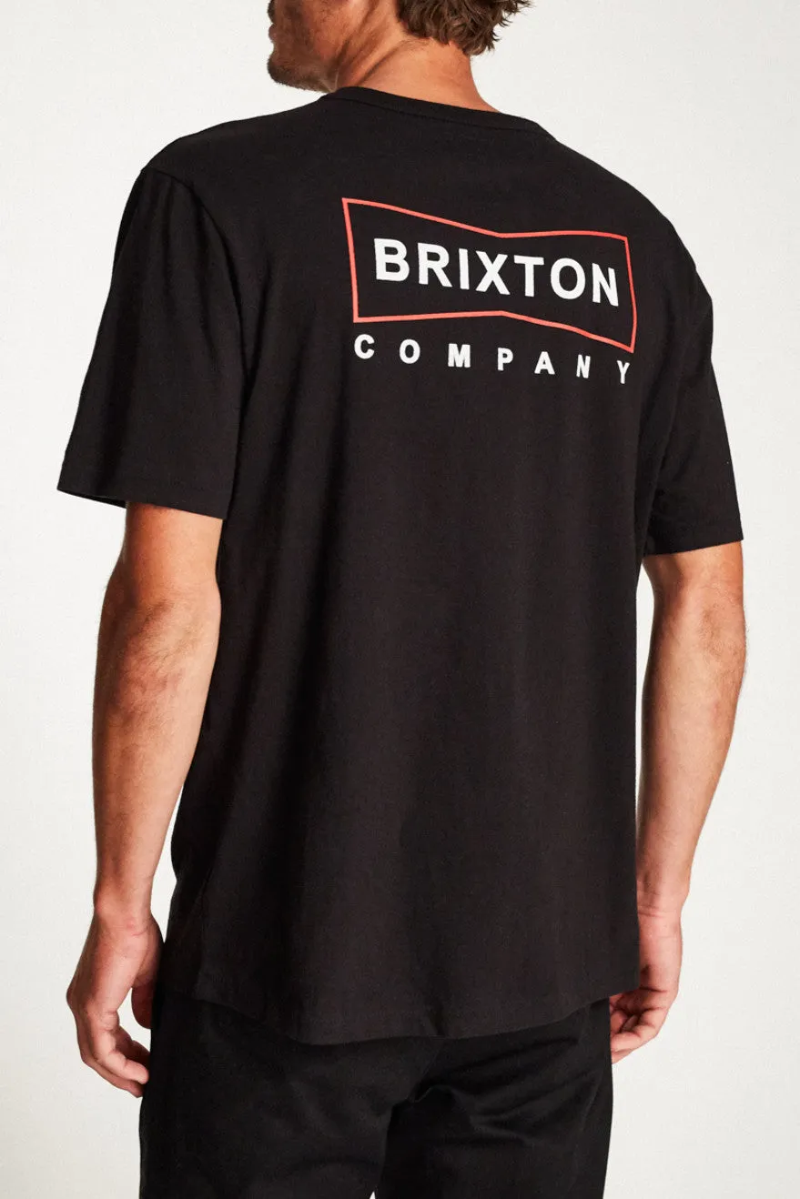 Wedge S/S Henley - Black