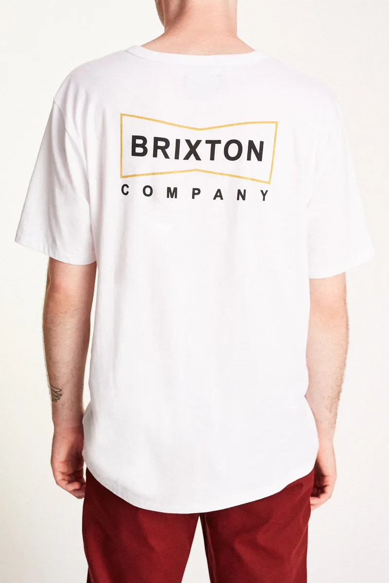 Wedge S/S Henley - White